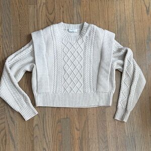 Aritzia Babaton Seek Sweater in the color Heather Birch size XS
